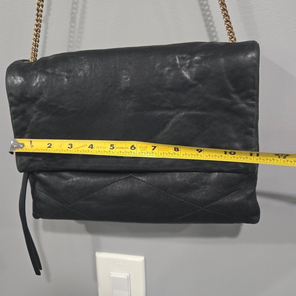 🐢 LANVIN Lambskin Quilted Medium Sugar Flap Shoulder Bag - Picture 12 of 17